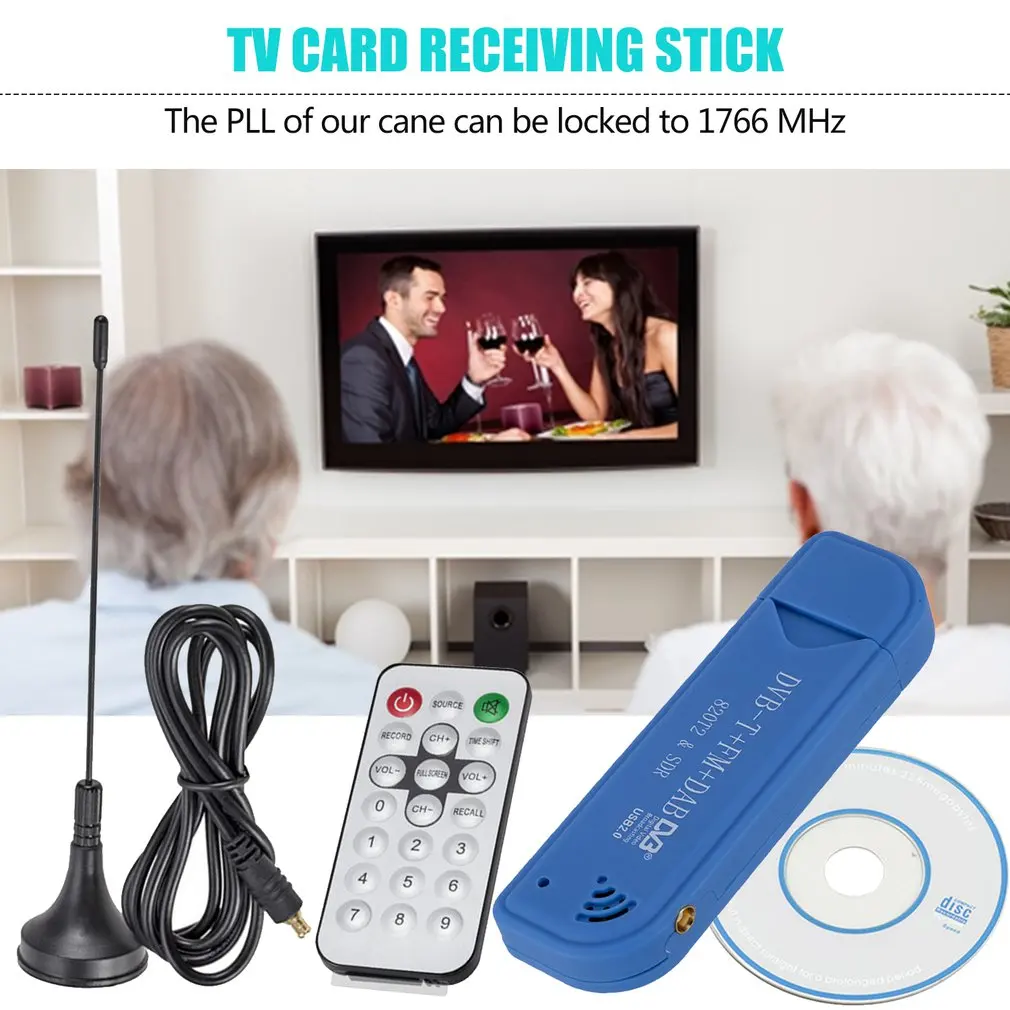 Sdr + Dab Fm Tv Dvb-T Stick Rtl2832U FC0012 Card приемник Usb 2 0 цифровой ТВ тюнер Dongle |