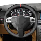 Ручное шитье черная замша чехол рулевого колеса автомобиля для Опель Астра H зафлра B Signum Vectra C Vauxhall Holden Astra