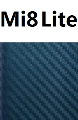 Наклейка для телефона s для Xiaomi mi 8 SE градиентная цветная 3D пленка из углеродного волокна наклейка для Xiaomi mi 8 Lite mi 8 mi 8SE защита для задней панели - Цвет: Mi 8 Lite- blue