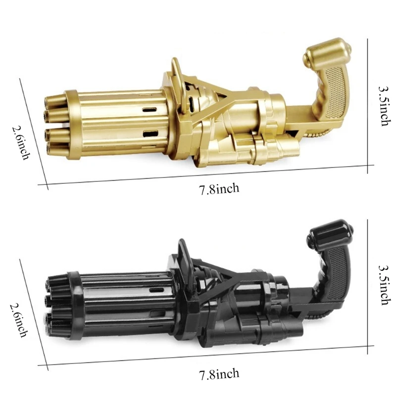 

Gatling Bubble Maker Fun Machine to Make Bubbles with 8 Holes Blowing Bubble Swimming Pool & Outdoor Toy Bubble Maker 97BC