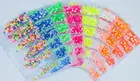 1580 шт.пакет разноцветные флуоресцентные кристаллы AB стеклянные стразы для дизайна ногтей SS6-20 Стразы для украшения ногтей Светящиеся Стразы