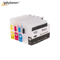jetvinner for hp 932 933 932xl refillable ink cartridge with arc chips for hp officejet 7110 7610 6600 6700 6100 7612 printer