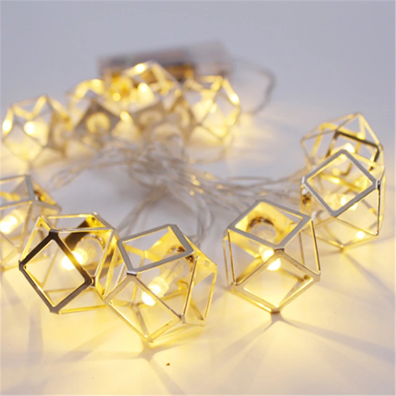 Металлическая сказочная гирлянда zz81 в стиле ретро с 10/20 светодиодами и