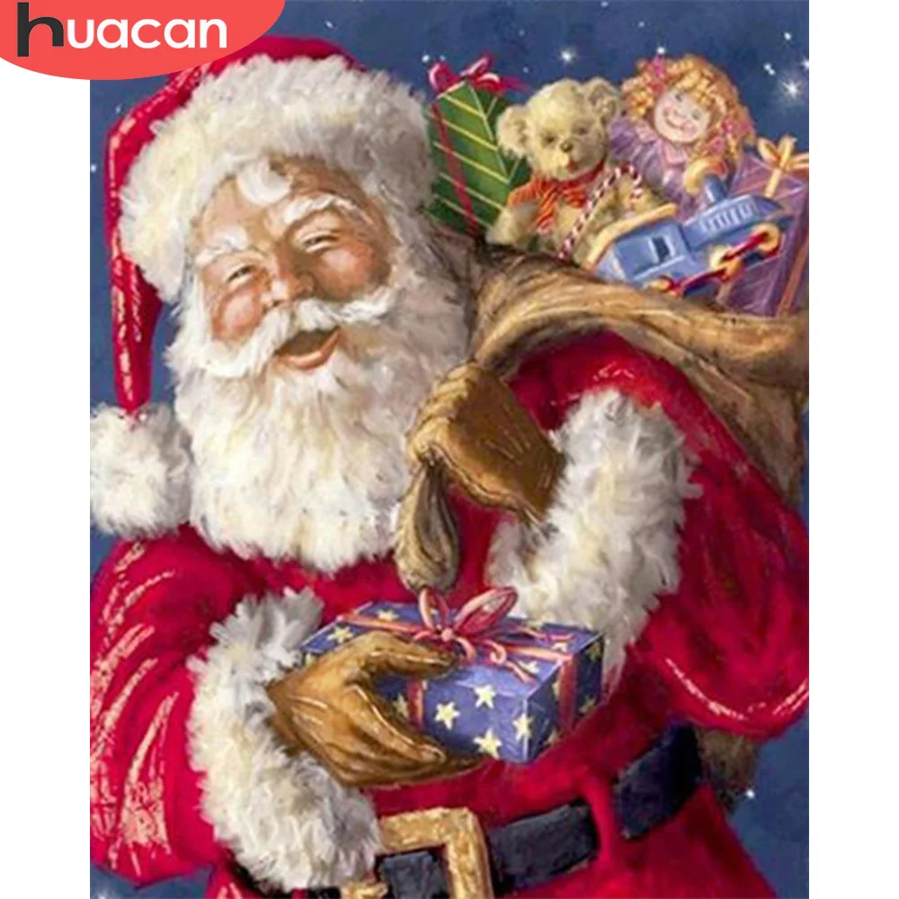 

HUACAN Алмазная вышивка Снеговик Алмазная вышивка рождество картины со стразами зима домашнего декора