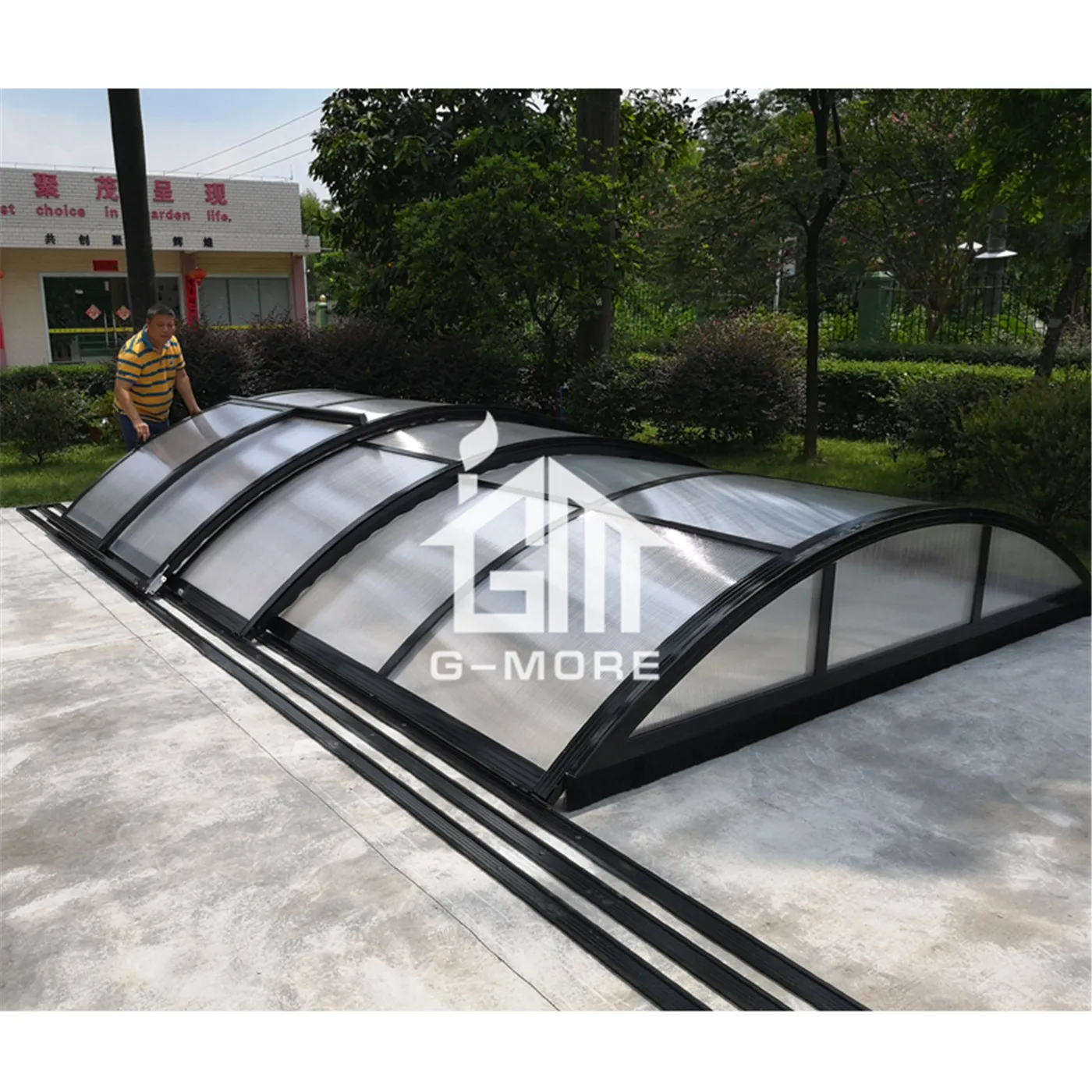 Крышка для бассейна (10 'x 20' алюминиевая рама крышка из поликарбоната