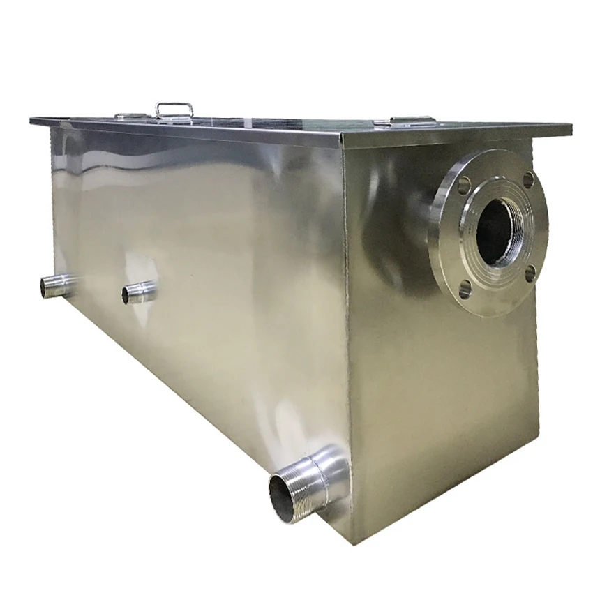 

1100*360*400mm Stainless Steel Grease Trap Interceptor Oil Water Separator Restaurant Kitchen 2 Tons/Hour Wastewater Treatment
