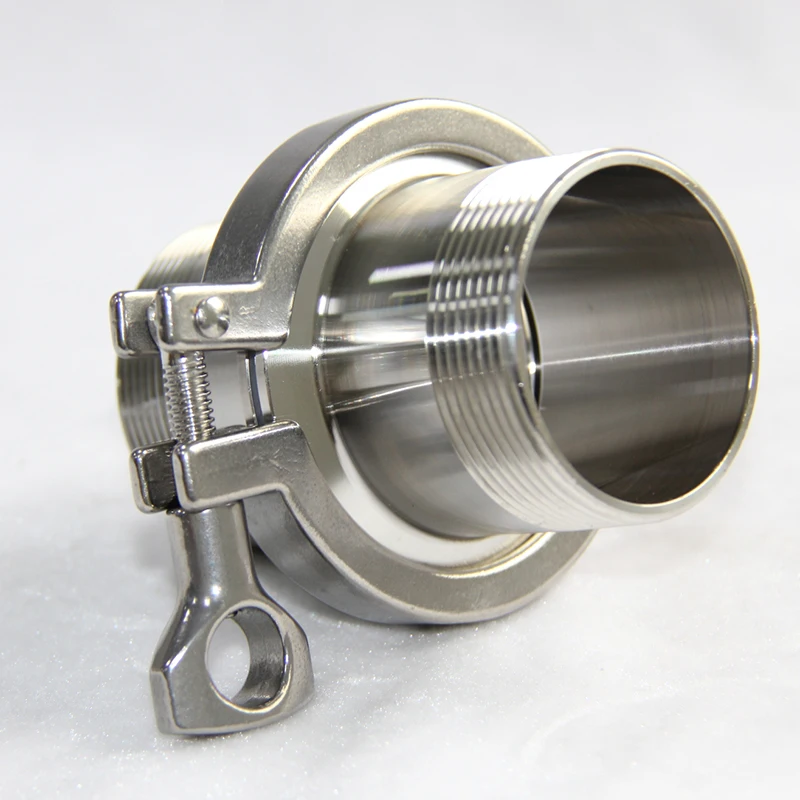 

Stainless Steel SS304 DN15-DN50 1/4"-2" OD Sanitary Ferrule Male Thread Pipe Fitting Tri Clamp Food + Gasket