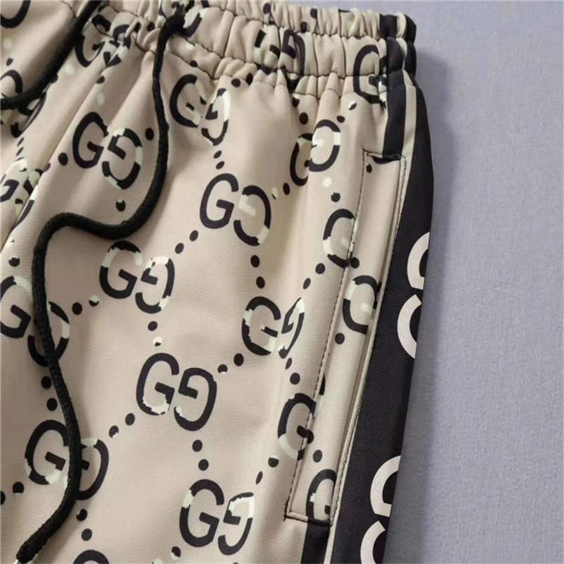 

2021 fashion Europe and America new 3D-printed men's jacket + hip hop brand jogging pants spring and summer men's sports suit