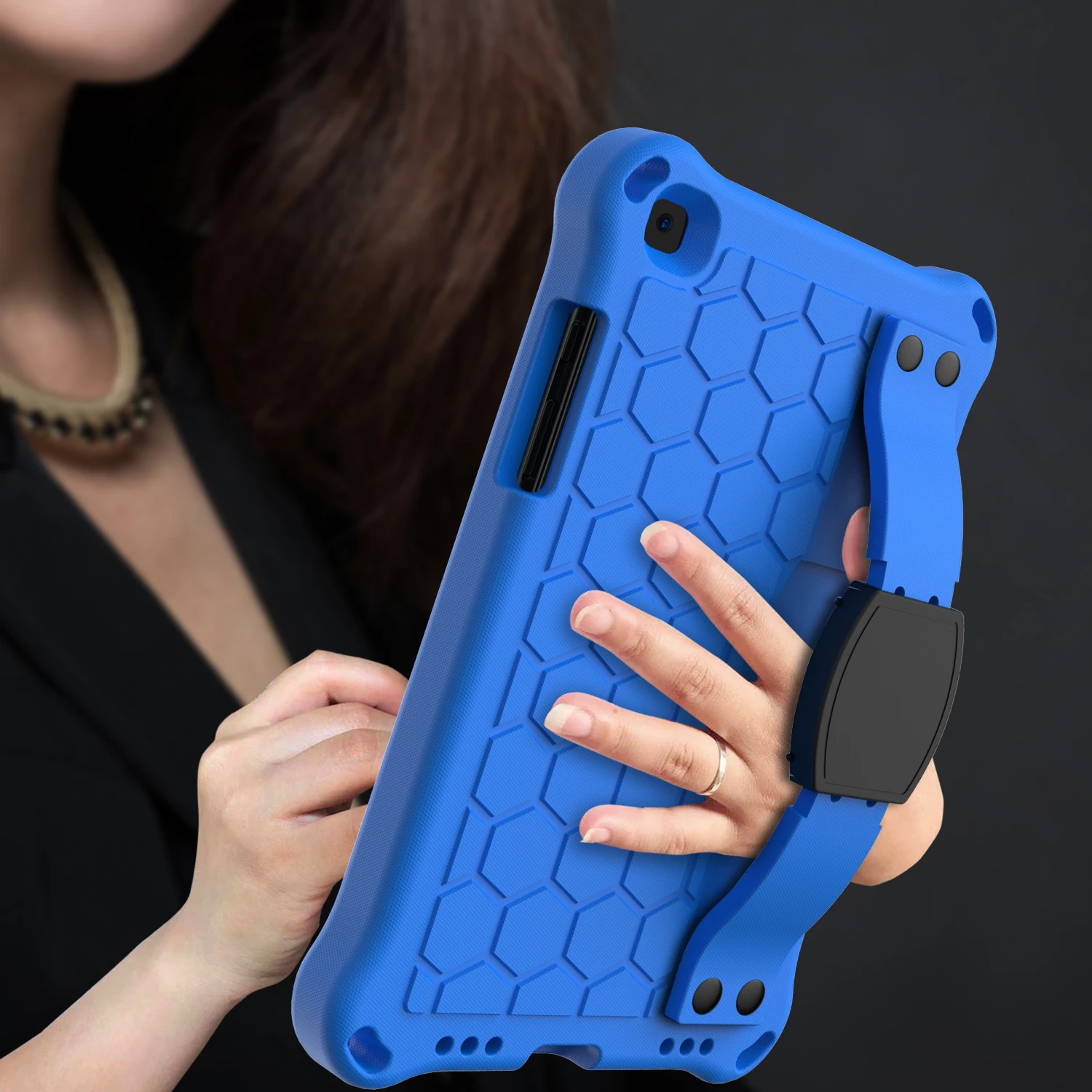 

Fundas Samsung Galaxy Tab A 8.0 A8 SM-T290 SM-T295 T297 8" Tablet PC Handheld Cover Case with Shoulder Strap Kids Safety shell