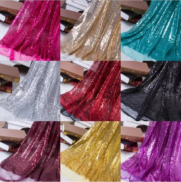 3 мм блестящая ткань с блестками золотого и серебряного цвета для одежды сцены