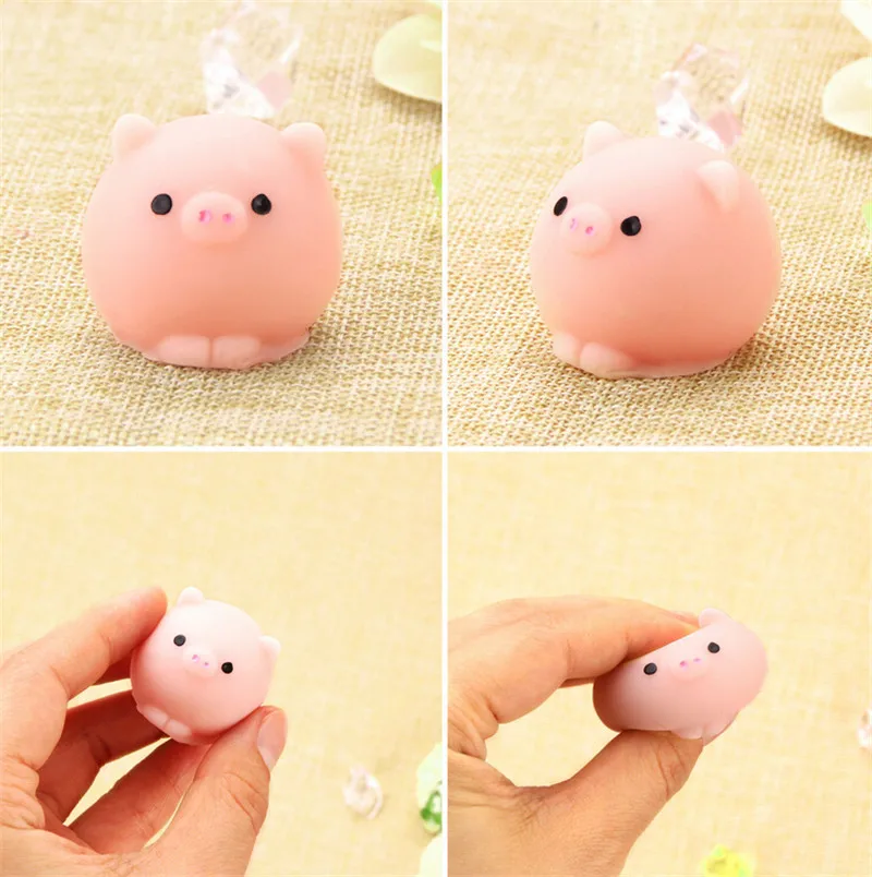 

1Pc Cute Pig Ball Mochi Squishy Squeeze Prayer Cute Toy Kawaii Collection Fun Joke Gift Anti-stress New Pets Toys