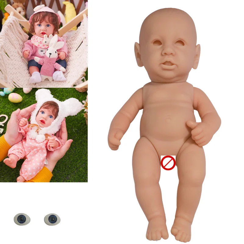 

Mini Bebe Reborn Doll Kit Saskia DIY 12 Inches 30cm Full Vinyl Body Soft Touch Lifelike Unassembled Blank Molds Toy For Girls