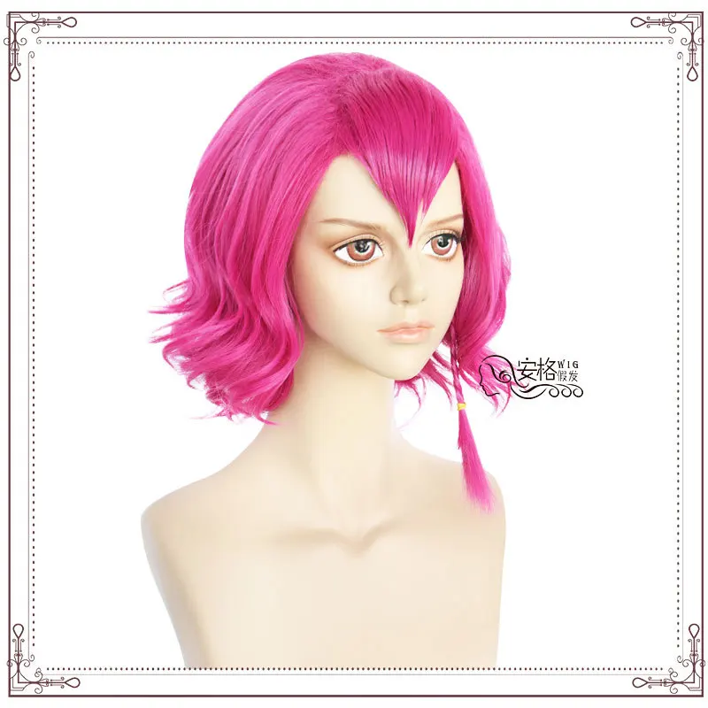 Аниме Danganronpa V3 Kazuichi Souda косплей парик стиль Короткие Шокирующий Розовый + Кепка -