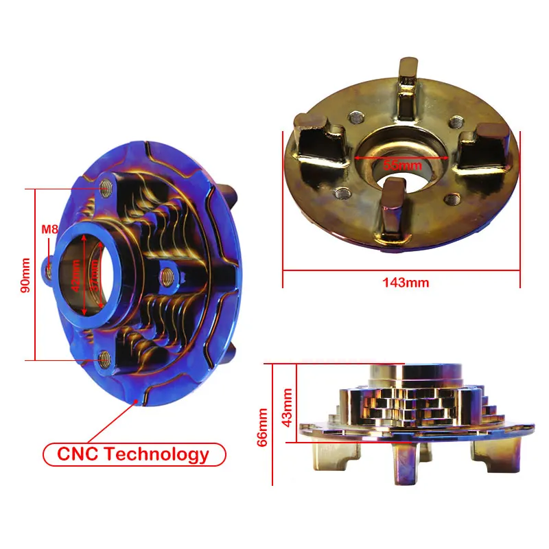 Alconstar для HONDA RS150/SONIC150 Hub спортивный сплав кованый CNC ENKEI аксессуары мотоциклов