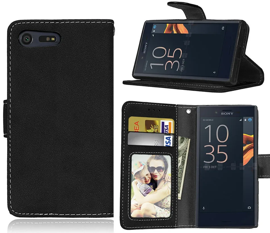 Роскошный Матовый флип-чехол с подставкой для sony Xperia M5 M4 Aqua E4g Dual XA X Performance Z3 Compact Mini Z4 Z5 Plus Premium XZ E5 XP