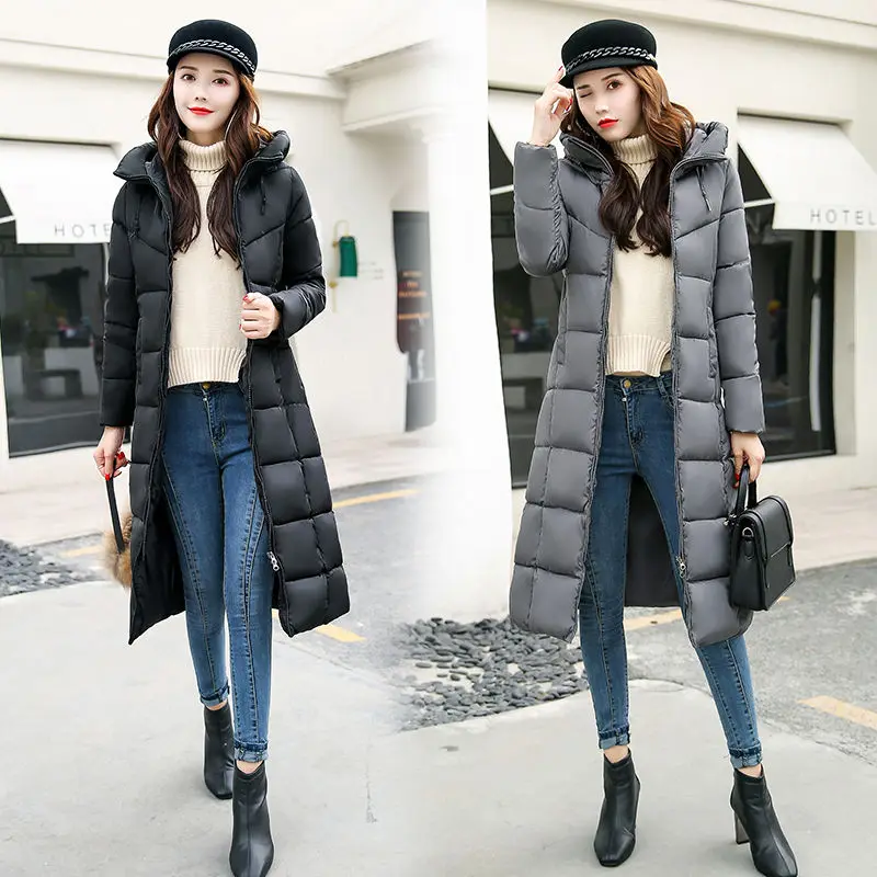Heydress, зимняя однотонная женская длинная теплая парка, пальто для девушек, модные тонкие толстовки, женская верхняя одежда с хлопковой подкладкой, пальто