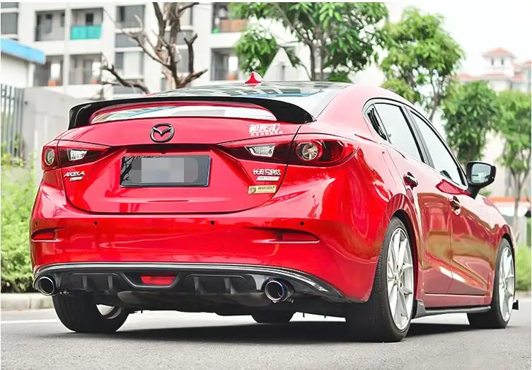 Спойлер для Mazda 3 Axela 2014 2016 Mazda3 TF спойлер из АБС пластика цвет заднего крыла