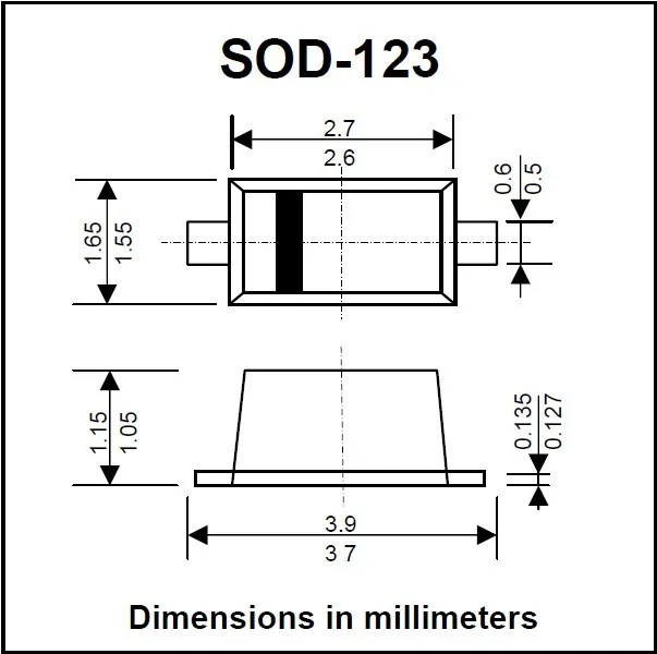 50 шт. 40V1A/40 В 1N5819 SMD диод Шоттки SOD-123 Малый размер S4