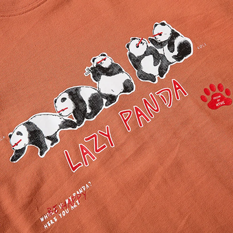 

Hip Hop T Shirt Streetwear 2021 Men Tshirt Funny Panda Printed T-Shirt Short Sleeve Cotton Tops Tees Harajuku Cotton Shirt