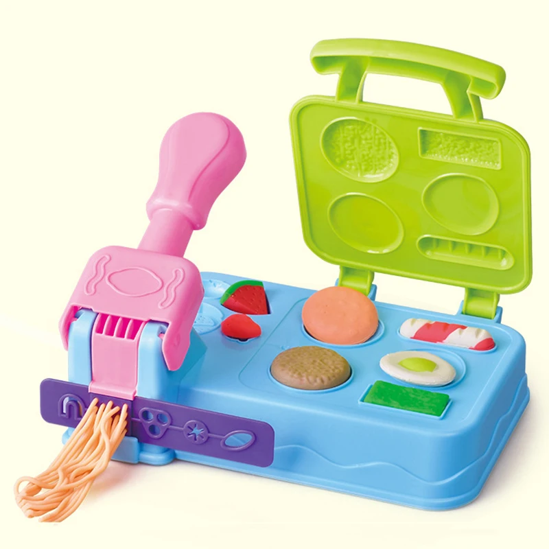 Детская цветная глина креативный пластилин сделай сам гамбургер лапша машина
