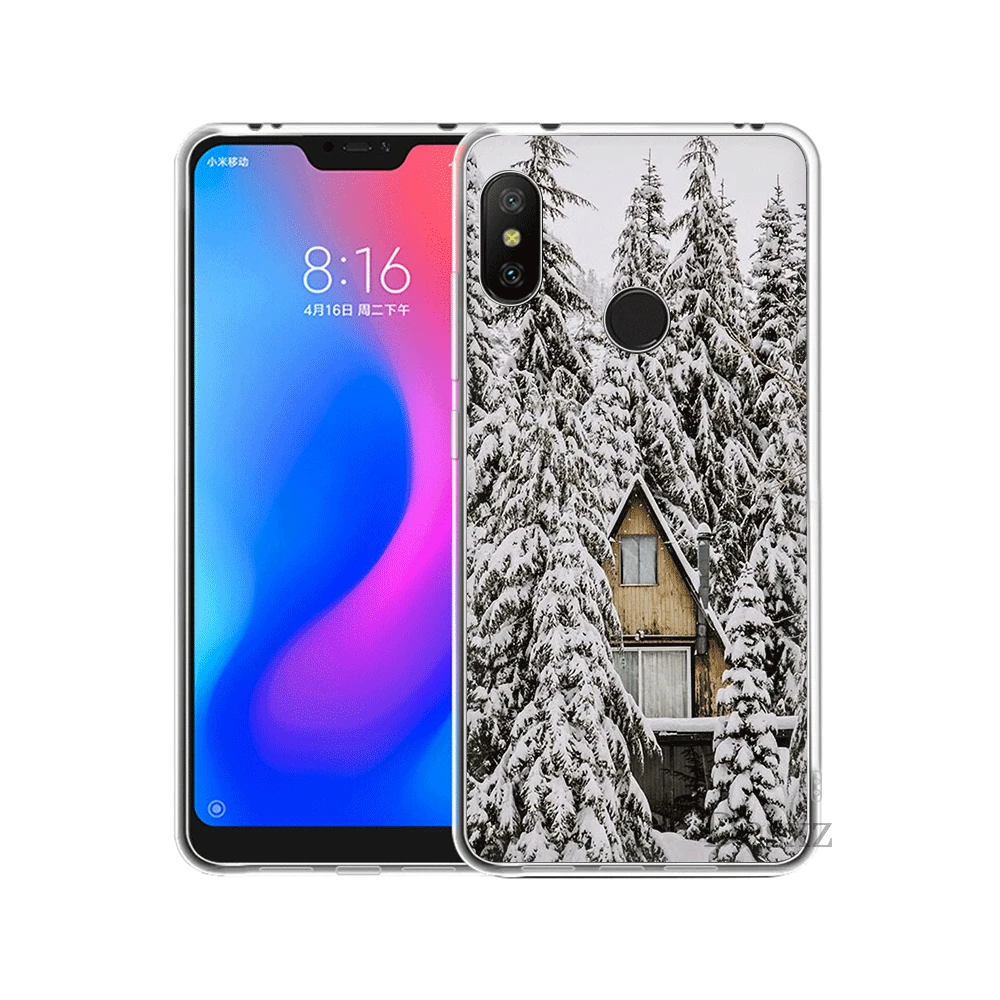 Чехол для мобильного телефона Xiaomi Redmi Note 6 7 Pro 5A 4 4X 3 5 Твердый чехол зимняя Снежная