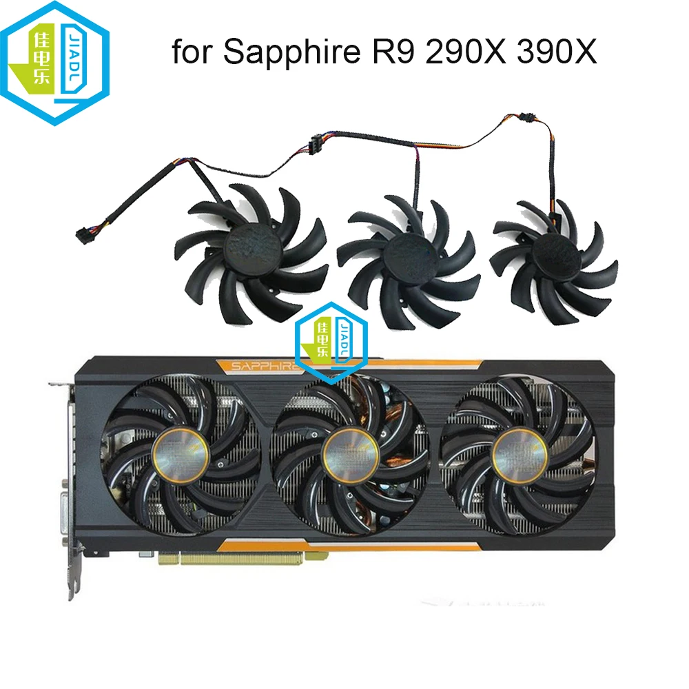 Вентилятор для видеокарты, 85 мм, для Sapphire R9-290X R9 390 390X 8G D5 Tri-X