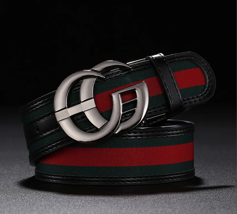 2022 Модный классический стиль красная и зеленая ткань с ремнем из воловьей кожи
