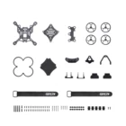 Запчасти для рамок GEPRC, подходят для беспилотного летательного аппарата CineLog 25 HD, запасные части для ремонта DIY RC FPV, аксессуары для беспилотного аппарата