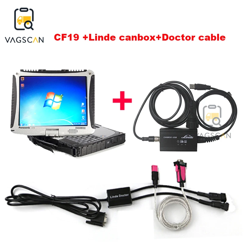 

Диагностический сканер Toughbook CF19 CF31 для ноутбука, дизельного вилочного погрузчика, Для Linde canbox USB Linde Doctor