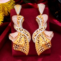 kellybola 2022 spring new trendy brand fashion irregular geometry zirconia womens earrings party dubai jewelry d484a
