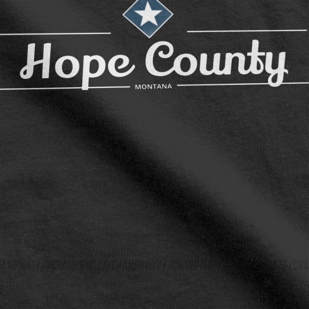 Футболка с надписью Hope County MT Far Cry Game футболки перекрестной John Seed мужская одежда