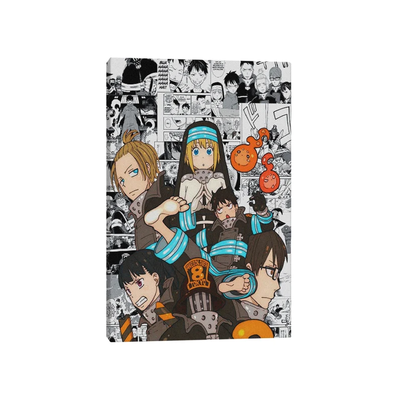 

Canvas Wall Art Hot Poster New Fire Force Modular High Definition Prints Pictures Home Decor Anime