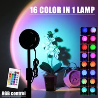 remote control rgb16 colors sunset projection light photography fill lightrainbow atmosphere ligh for decoration background wall
