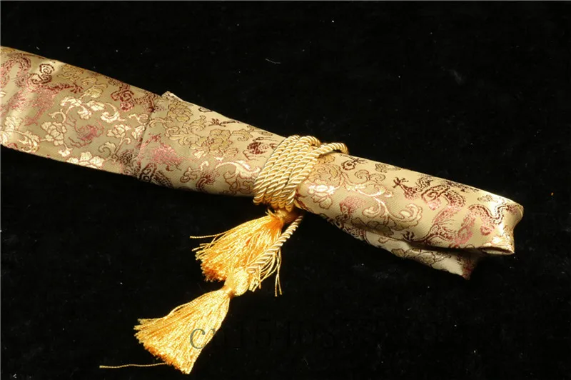 Желтый Шелковый мешок 134 см с драконом для защиты японского самурайского меча