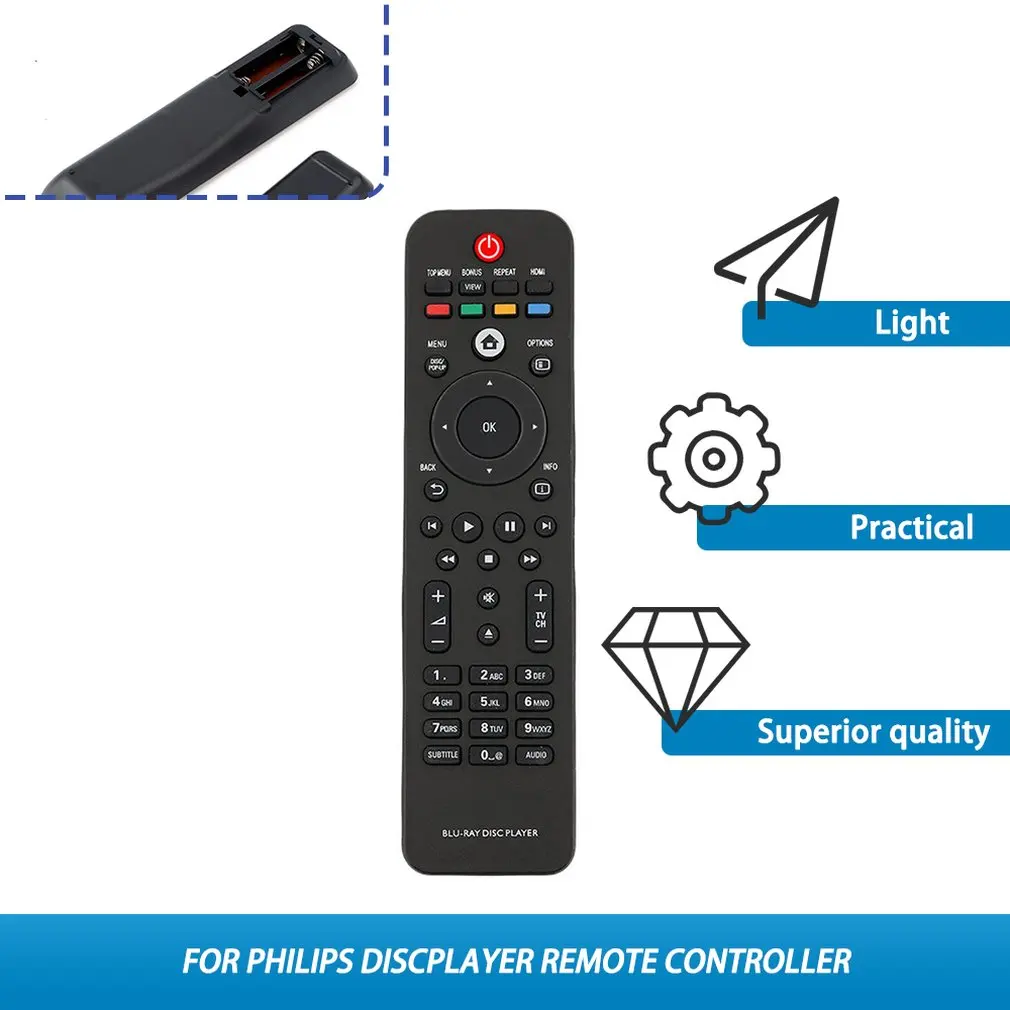 1 шт. новый пульт дистанционного управления для PHILIPS Blu-Ray дисковый плеер DVD 433 МГц