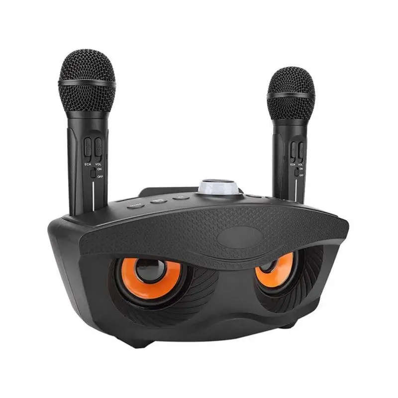 

SD306 Dual Wireless Microphone Bluetooth-compatible Speaker Mobile Wireless Karaoke Speaker Wireless Stereo Speaker Set