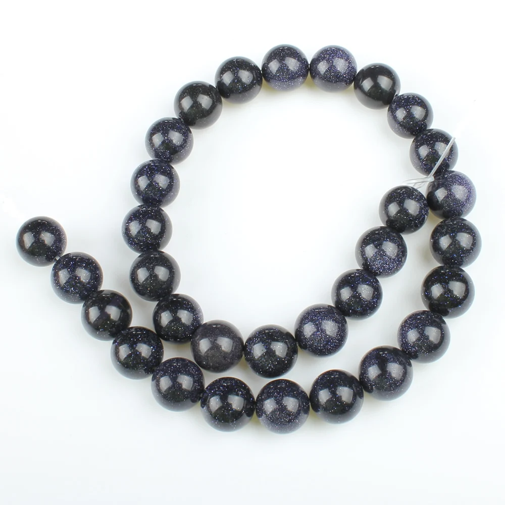 Натуральный драгоценный камень популярный синий песчаник круглые свободные