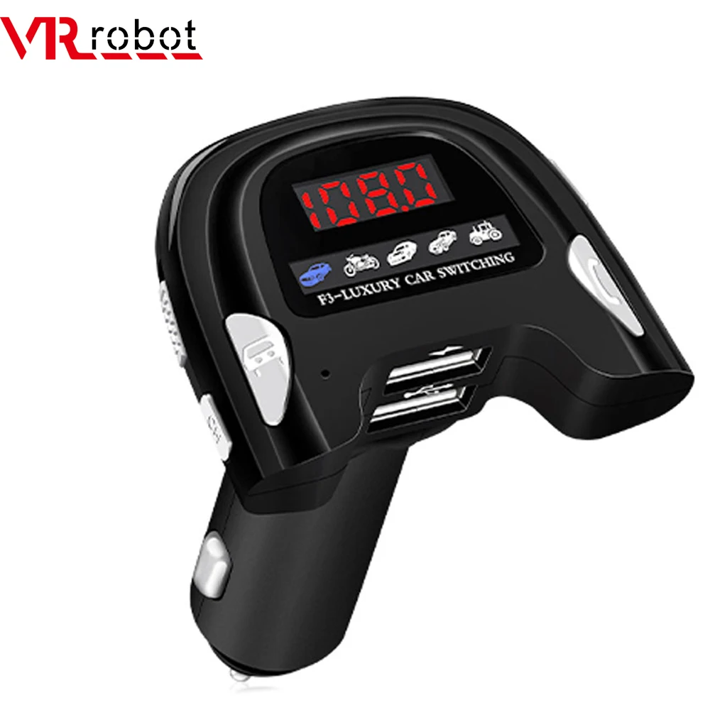 Автомобильный MP3 плеер VR robot Bluetooth 5 0 беспроводной FM трансмиттер автомобильный