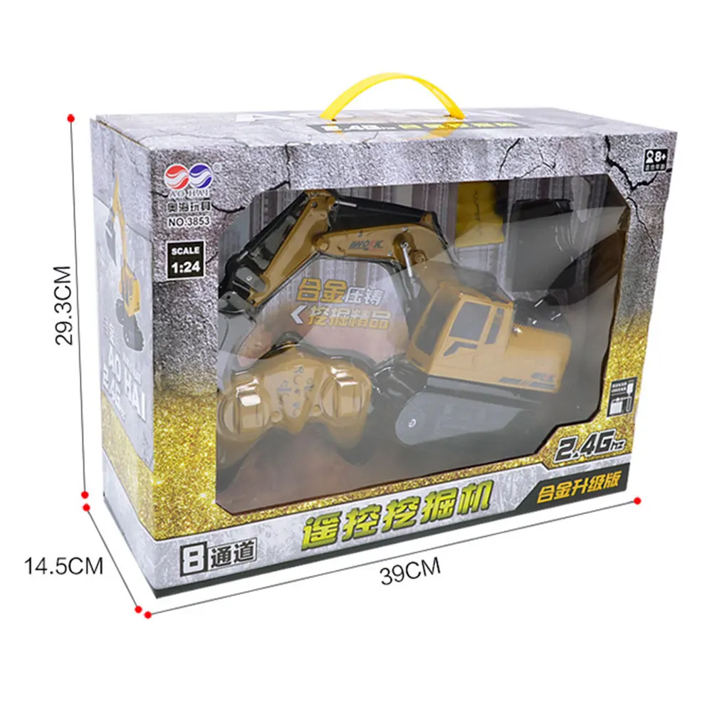 RC Engineering car HOT 8CH игрушка-симулятор экскаватор игрушки с музыкальным и легким