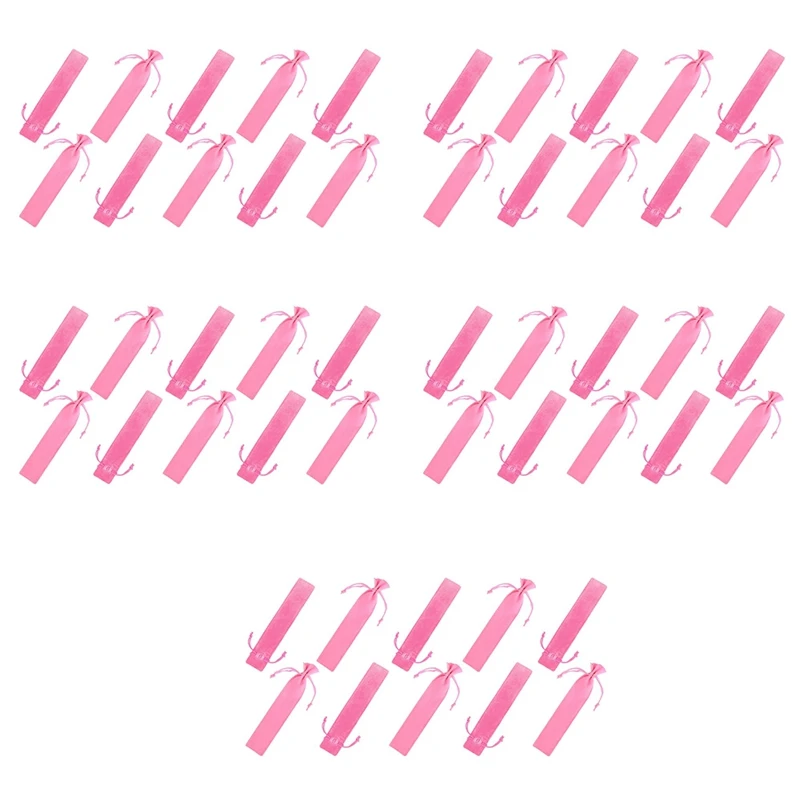 

50 шт., бархатный для ручки, держатель, один подарок, сумочка для ручек и карандашей чехол с веревкой для девочек, для офиса и школы