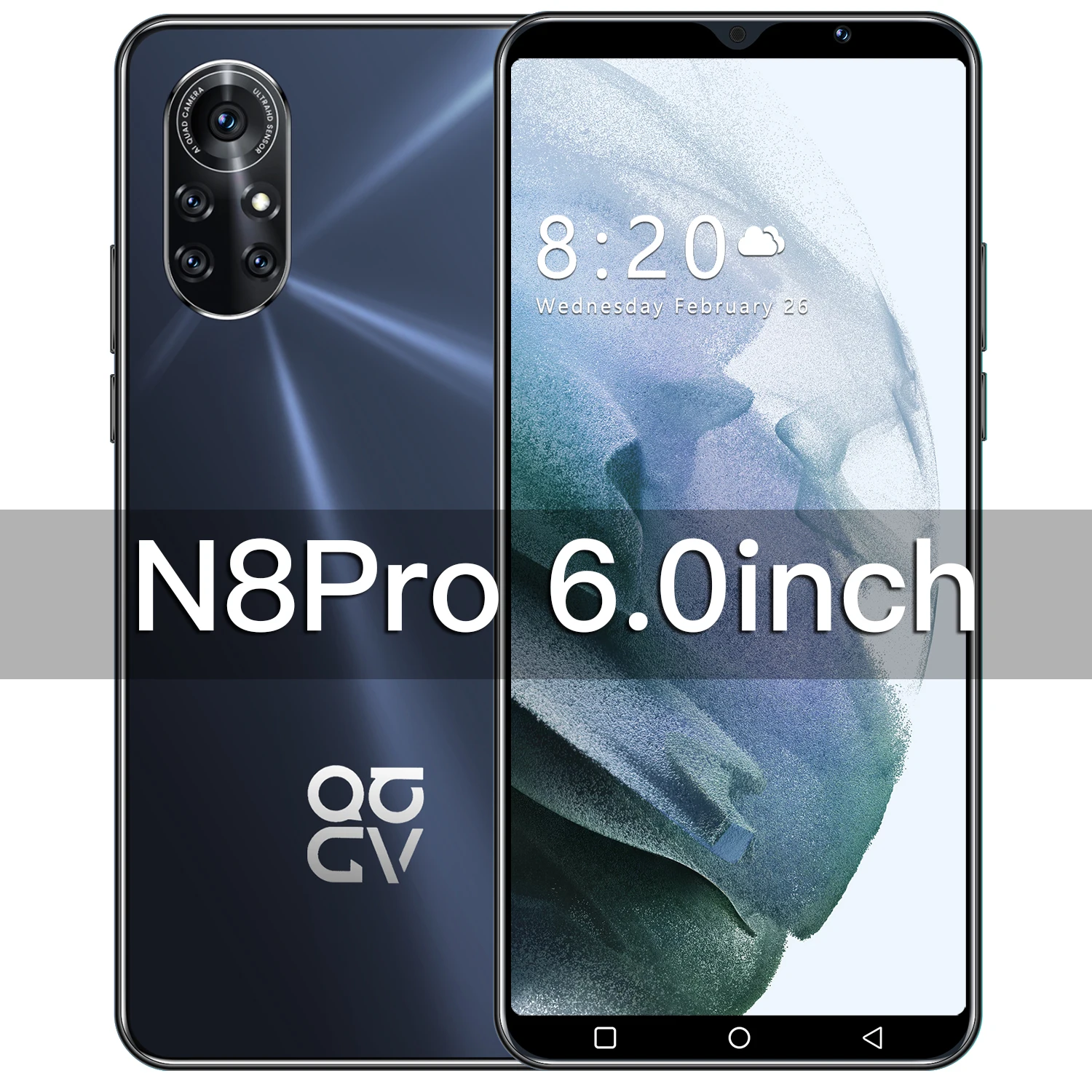 N8Pro 6 0 дюймов Andriod смартфон 128/256GB 6800 мА/ч Две сим карты + SD функцией | Отзывы и видеообзор