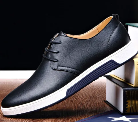 

6138-Male sports style single shoes front tie sports wind casual shoes low heel casual men's shoes