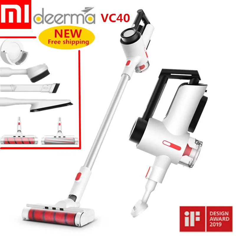 VC40 1 Deerma VC50 VC40 маленький бытовой вертикальный пылесос ручной беспроводной пылесос для дома и автомобиля пылесос - Цвет: VC40