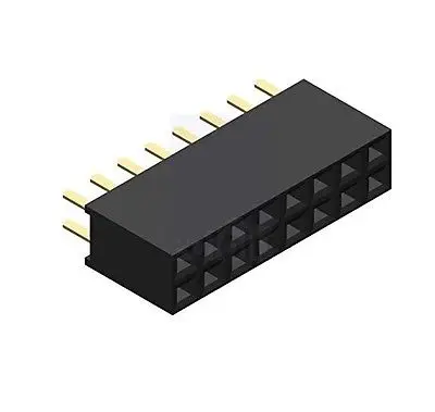 50 шт. 2x8 16 Pin 2 54 мм двухрядный женский прямой штыревой разъем | Электронные