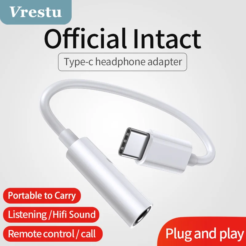 

3.5mm Audio Cable Type C to 3.5 Jack Earphone Cable USB C to 3 5 Earphone Type C Splitter AUX Adapter for Samsung Xiaomi Huawei