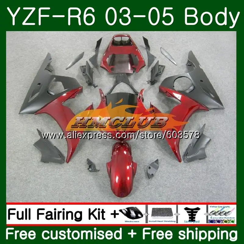 

Body For YAMAHA YZF600 YZF R6 YZF-R6 2003 2004 2005 Bodywork Metal red 54CL.2 YZF 600 R 6 YZF-600 YZFR6 03 04 05 Fairings