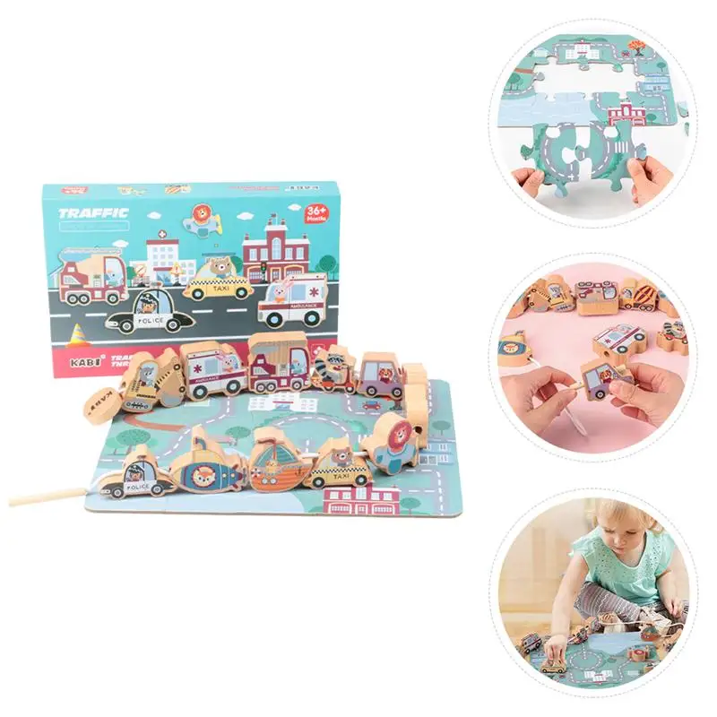 

1 set of Kids Toy Early Learning Educational Wood Puzzle Toys Cognitive Toys