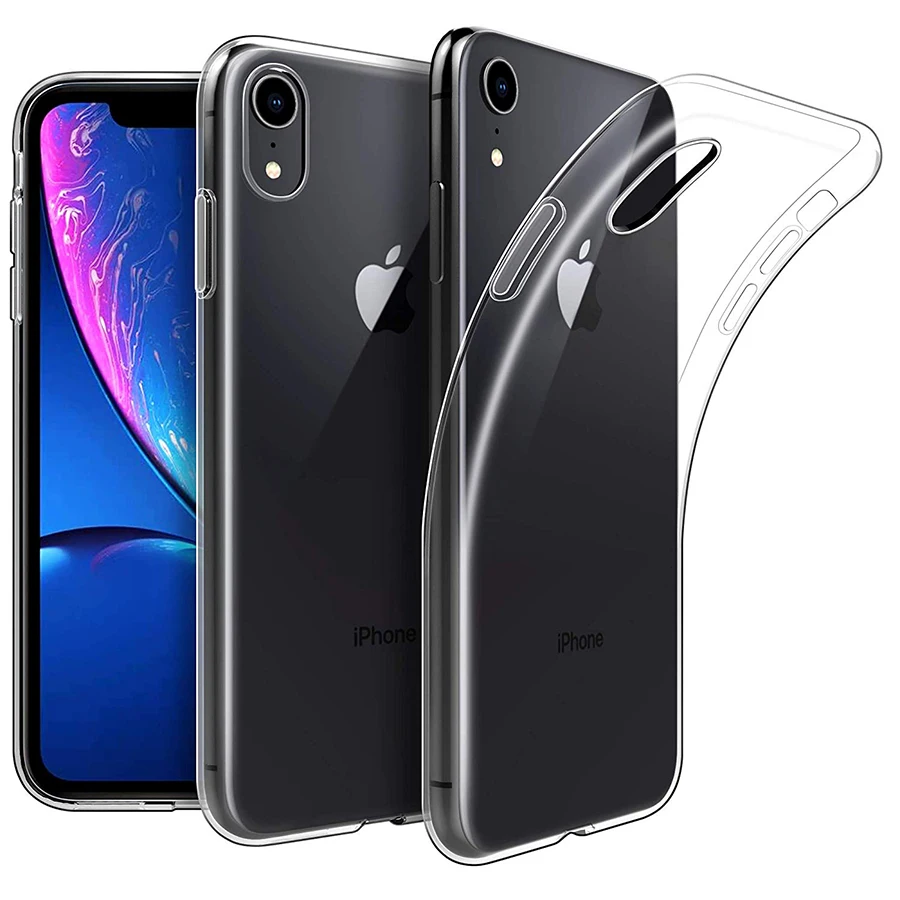 Slim Clear Soft TPU Cover For iPhone X XR XS Max Case Support Wireless Charging Anti-Shock Frame Bag 6 6s 7 8 Plus |