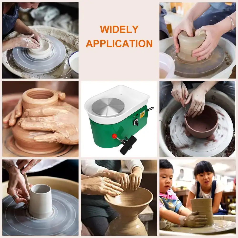 

220V /110V DIY 600W Electric Pottery Wheel Ceramic Machine Foot Pedal Clay Pottery Forming Ceramic Works Art Work Mould US EU AU