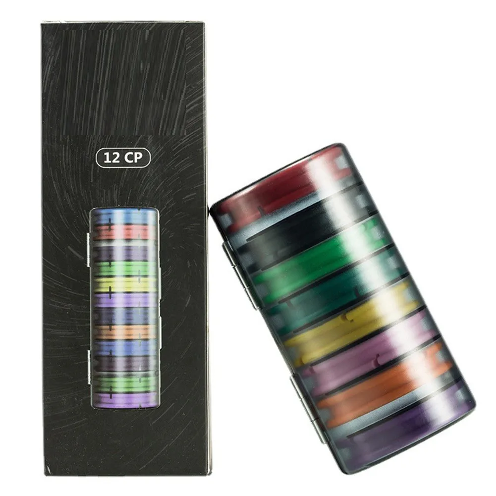 

Rainbow Fishing Main Line Box Winding Board High Quality Fishing Box Fishing Tools 4-16 Spindle Silicone Main Spool Pesca